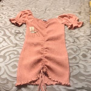 New with no tags peach mauve dress
